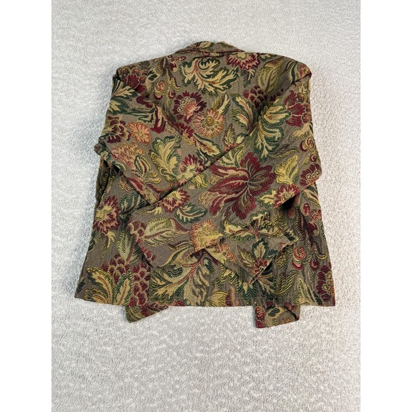 Gotcha Covered Jacket Womens Medium Multicolor Tapestry‎ Floral Blazer Made USA - Picture 6 of 7